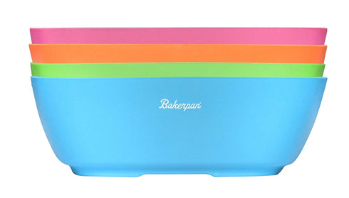 Bakerpan Silicone Bowls for Babies, Toddlers Bowls, Camping Bowls, Travel Bowls - Set of 4 (Multi)...