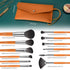 DUAIU Makeup Brushes Set 12Pcs Professional Makeup Brush Set Premium Synthetic Foundation Blending Face Powder Blush Concealers Eye Shadows Make U...