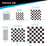 6pcs Reusable Check Painting Stencils, Small Square Plaid Stencils,Plastic Art Craft Checkerboard Templates,DIY Home Décor Card on Wood Wall Fabri...