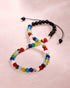 Jewever 7 Chakra Beach Anklet Bracelet for Women Foot Crystals and Healing Stones Balance Yoga Meditation Worry Stone Strand (8.5-10 Inches)...