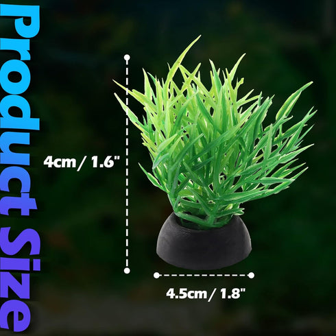 Green Aquarium Plant Ornaments, Artificial Water Plants, Lifelike Plastic Fish Tank Foreground Grass, Water Tank Decorations (10Pcs)...