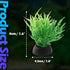 Green Aquarium Plant Ornaments, Artificial Water Plants, Lifelike Plastic Fish Tank Foreground Grass, Water Tank Decorations (10Pcs)...