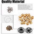 Mardatt 180 Sets 9mm 12mm 15mm Sew-on Snap Buttons Metal Snap Fastener Hidden Press Button with Storage Case for Sewing Clothing Bags DIY Craft (S...