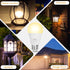 Dusk to Dawn Light Bulbs Outdoor 6 Pack, 3000K Warm White Light Sensor Bulbs 12W (100 Watt Equivalent) Auto On Off Photocell Sensor, E26 A19 1000L...