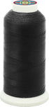 Mandala Crafts Bonded Nylon Thread Black Heavy Duty Sewing Threads - 1500 YDs Size 69 210D T70 Tex 70 Thread for Leather Jeans Weaving Outdoor Mar...