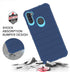 for Samsung Galaxy A11 Phone Case Cobalt Blue/Blue | HD Screen Protector, Heavy Duty, 3 Layer, Hybrid, Shock Proof, Protective, Rugged Bumper, PC ...