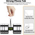 2pcs Transparent Phone Tether Tabs for Clear Phone Cases, Cell Phone Tether Replacement for iPhone Smartphone Case (Square Type - Silver Buckle)...