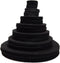 Playfully Ever After Black Stiff Felt Circle (3/4 to 4 inch Mixed Size Pack - 54pc)...