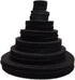 Playfully Ever After Black Stiff Felt Circle (3/4 to 4 inch Mixed Size Pack - 54pc)...
