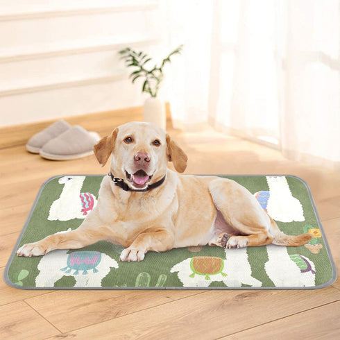 Dog Cooling Mat Ice-Cold Pad for Cat Small Pet Summer Sleeping Mat Cute Travel Cooling Fiber Cool Down Breathable Comfortable Folding Storage Alpa...