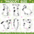 Easter Cookie Cutters Set - rabbit, Bunny, Carrot, Rabbit Face Shapes Biscuit Cutters 6 Pieces Stainless Steel...