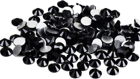 Yantuo Black Rhinestones Flat Back ss16 1440 pcs, 4mm Round Non Hotfix Jet Rhinestone,Bling Diamond Cut Stone Gems for Shoes,Bag,Nail Art, DIY Cra...