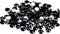 Yantuo Black Rhinestones Flat Back ss16 1440 pcs, 4mm Round Non Hotfix Jet Rhinestone,Bling Diamond Cut Stone Gems for Shoes,Bag,Nail Art, DIY Cra...