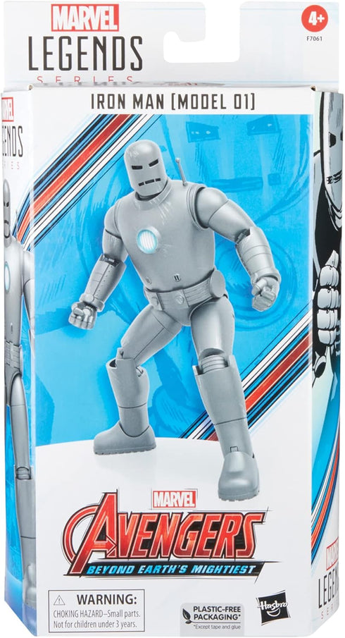 Marvel Legends Series Iron Man (Model 01) Avengers 60th Anniversary Collectible 6-Inch Action Figure, 6 Accessories...