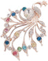 Comelyjewel Brooch Pin Women's Peacock Color Rhinestones Breastpin for Wedding/Banquet/Bouquet...