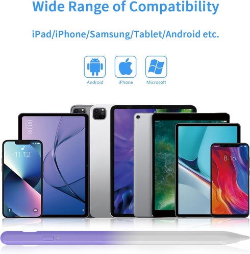 Stylus Pens for Touch Screens, Universal Fine Point iPad Pencil with Magnetic Adsorption Compatible with iPhone/iPad/Samsung/Android/Tablet & Othe...