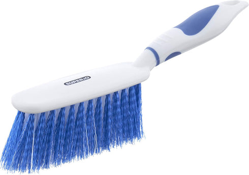 Dustpan and Brush Set, Hand Broom with Ergonomic Grip Handle - Rubber Edge for Easy Dirt Pickup, Durable Material - Blue Hand Brush by Superio...
