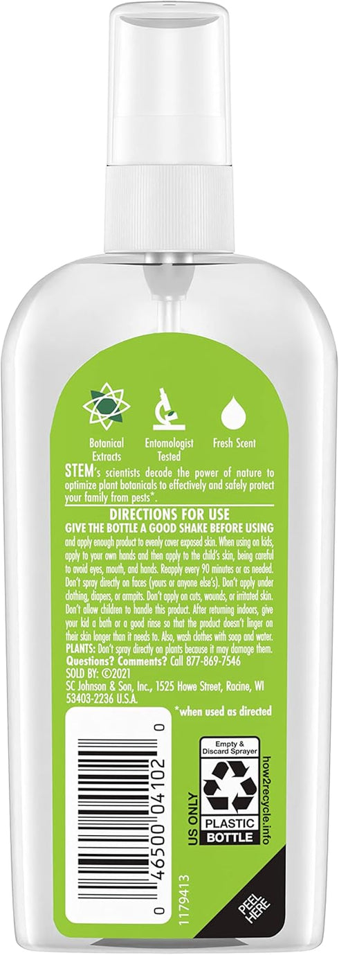 Stem Repels Mosquitoes: Mosquito Repellent Spray With Botanical Extracts; 4 fl oz (Pack Of 3)...