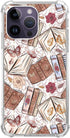 Aesthetic Butterfly Book Phone Case Compatible with iPhone 14 Pro, Vintage Brown Book Trendy Cool Girl Boy Case for iPhone 14 Pro, Silicone Shockp...