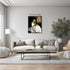 Posterizer 1 pcs-elegant woman in a white gown reading a book 4-Abstract & Modern Art Gift for Art Lovers Living Room Bedroom Decor- unframed wall...