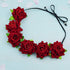 Lystaii Rose Headband Red Rose Flower Crown Woodland Hair Wreath for Valentines's Day Halloween Festival Cosplay...