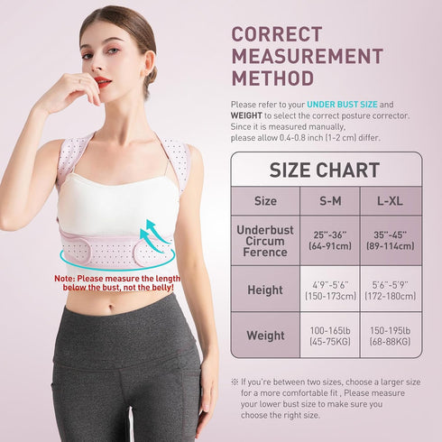 Posture Corrector For Women, Adjustable Back Brace For Posture, Back Posture Corrector Providing Pain Relief From Lumbar, Neck, Shoulder, And Clav...