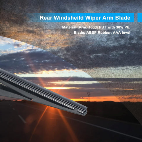 Rear Wiper Arm Blade Kit for 2015-2021 Jeep Renegade SUV Back Windshield Wiper 68256590AA...