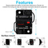 30 AMP Audio Circuit Breaker,12V-48V DC Fuse Holder,30-300A Breaker Switch,Inline Circuit Breaker with Reset Button,for Automotive Marine Boat Aud...