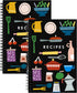 2 Pack 5.5" x 8.5" Recipe Book to Write in Your Own Recipes, Blank Recipe Notebook, Spiral Cookbook Recipe Journal Notebook Include 120 Recipes Pa...