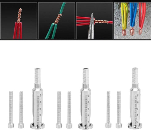 YWBL-WH 3 Pair Cable 3Wire Manual DualPurpose Quick Connector Wire Tool for Power Drill Drivers ((Scale Type)), Wire Stripper...