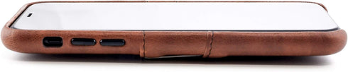 Dockem Wallet Case for iPhone XR: Built-in Metal Plate for Magnetic Mounting & 2 Credit Card Holders (6.1" Exec M2, Synthetic Leather, Brown)...