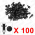 uxcell 100 Pcs Push-Type Automotive Clips Rivet Retainer Bumper Fasteners Clips Ref 52161-02020 for Toyota...