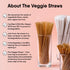 – 150 PCS of 4.75 Inches Unwrapped Biodegradable Drink Stirrers – Made of Vegetable Fibers, Best Cocktail Stirrers for Drinks of All Kinds...