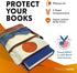 French KOKO 3-Piece Waterproof Book Carrier, Book Protector Pouch with Zipper Pocket and Handle, Paperback Protector Book Carrier Book Travel Book...