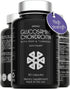 Glucosamine Chondroitin MSM with Turmeric - High Strength Joint Support Supplement for Adults Men & Women - 90 Capsules - 1500mg Glucosamine Sulfa...