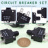 Keadic 40 Pcs 5/10/15/20/30A Push Button Circuit Breaker with Manual Reset Assorted Set AC125-250V 32VDC Thermal Circuit Breaker with 19cm Wire Le...