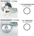 Floor and Ceiling Plate Split Flange, Fits 1 Inch IPS Galvanized Pipe or 1-1/4 Inch Copper Pipe, Chrome Finish (Pack of 6)...