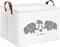 HIYAGON Baby Basket - Cute Elephant Toy Storage Bin Organizer Box Gift Basket for Boys and Girls (Love Elephants)...