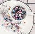 Suhome 1890pcs 4/6/8/10mm Multicolored Faux ABS Pearls Beads, Loose Round Spacer Beads, Smooth Rainbow Beads for Jewelry Making, Bracelets, Earrin...