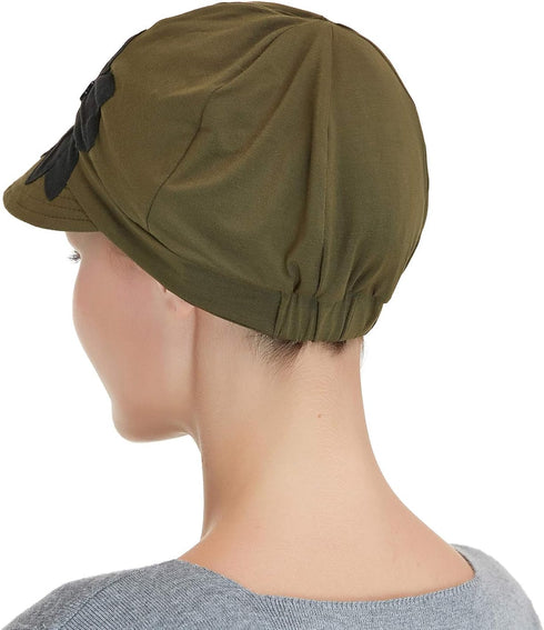 Bamboo Fashion Hat for Woman Daily Use with Brim Visor, Hats for Cancer Chemo Patients Women...
