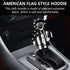 Car Gear Shift Knob Hoodie, American US Flag Mini Sweater Gear Lever Cover, Cute Funny Vehicle Protector Decoration Accessories, Universal for Mos...
