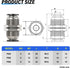 TAILONZ PNEUMATIC 4MM OD Straight Through Baffle Quick Insertion Trachea Connector PM-4?Pack of 10?...