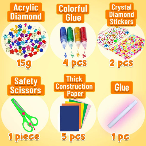 Goodyking Arts and Crafts Supplies for Kids - All in One Kids Crafts Toddler Activities Kids School Supplies Age 4 5 6 7 8 Years Old Craft Art Sup...