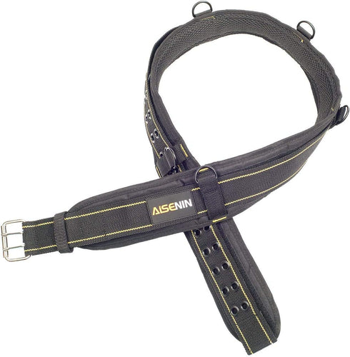 3 inch Padded Tool Belt Work Tool Belt for Heavy Duty Work(Yellow and Black)...