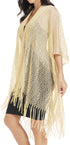 Womens Large Metallic Shawls and Wraps Kimono Cardigan...