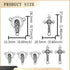30Pcs/15Sets Alloy Jesus Rosary Cross and Center Medal Charms Pendants Oval Chandelier Links For Catholic Jewelry Making DIY Necklace Bracelet...