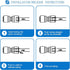 3/8" O.D.Quick Connect Fittings,Food Grade 3/8" Push to Connect Fittings,3/8" Water Line Fittings for RO(Reverse Osmosis) Systems(Ball Valve+T+Uni...