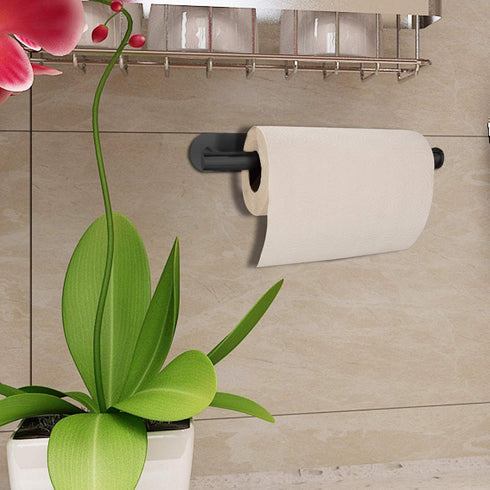 Paper Towel Holder,Paper Towel Holder Under Cabinet Self Adhesive Kitchen Countertop Wall Mount Paper Towel Holders with Screws for Rough Surface,...