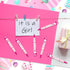 Woanger 36 Pcs Baby Shower Pens for Boys Girls Retractable Gel Pens Blue or Pink Baby Shower Favors Thank You Gifts for Guests(It's a Girl Style)...