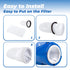 ANTOBLE 20 Pack Pool Skimmer Socks Micro Filter Bag Compatible with POOL BLASTER Water Tech Catfish Max CG Aqua Broom Pool Vacuum Cleaner, Ingroun...